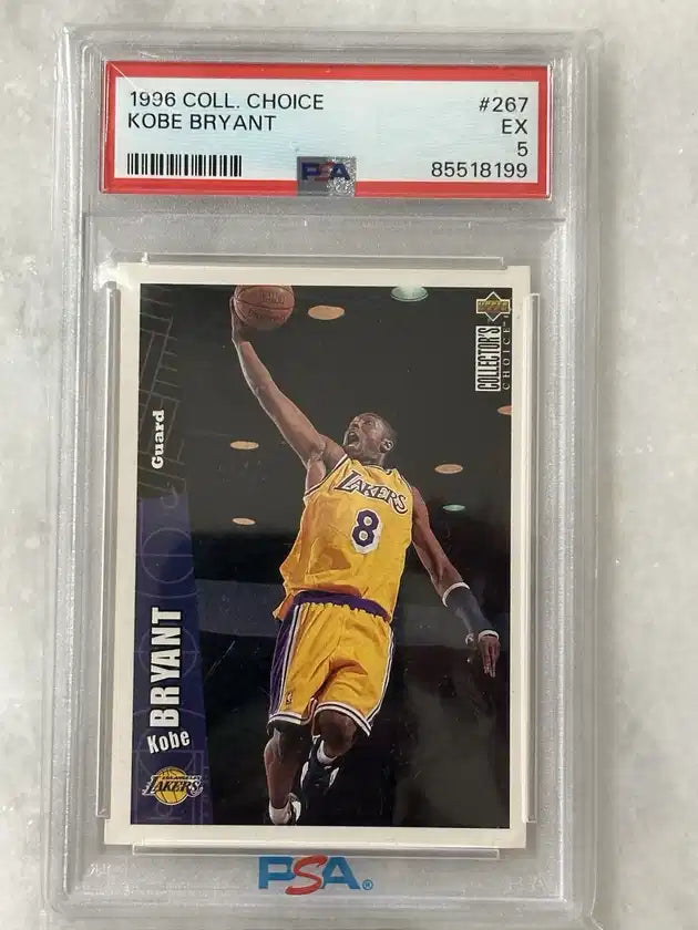 Carte de collection Kobe Bryant #267 1996 Upper Deck Collector's Choice, carte de basket-ball de la NBA.