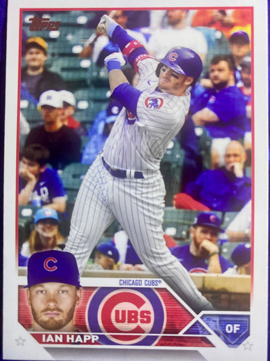 Carte de baseball Ian Happ #232 2023 Topps, carte de collection de la marque CartesQC avec image de joueur.